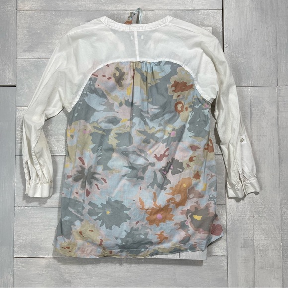 Odillé Anthropologie Raglan Sleeve Foliage Print Top - Picture 7 of 12